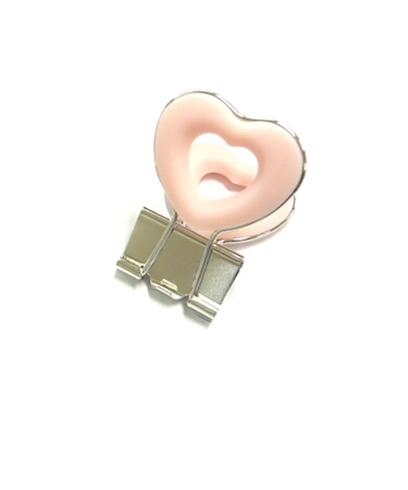 べロス（VELOS）　ハートクリップ　DCH－2LP　ライトピンク　1個