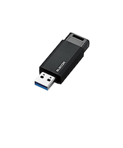 エレコム(ELECOM) ノック式USBメモリ USB3.1(Gen1)対応 16GB MF-PKU3016GBK ブラック