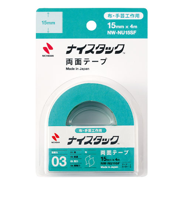 ニチバン　ナイスタック　布用両面テープ　NW－NU15SF　15mm