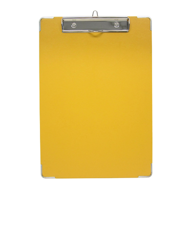 セキセイ　クリップボード　A4-E　Y－56C　イエロー