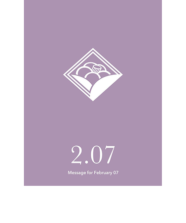 草紙堂　花結びメッセージカード　2月7日