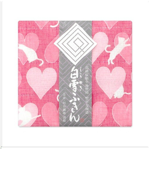 白雪　白雪友禅ふきん　ねこ　チェリー