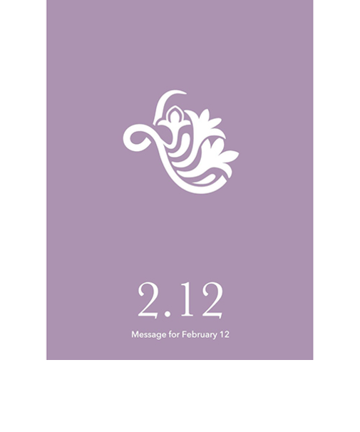 草紙堂　花結びメッセージカード　2月12日