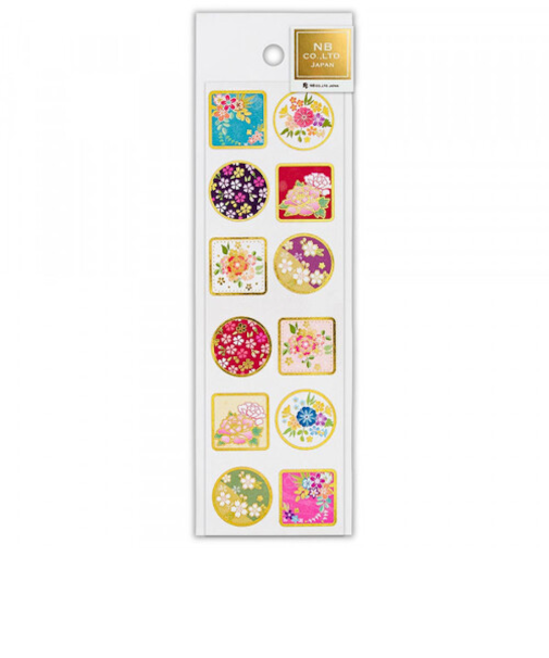 エヌビー社　和風シール　花花　5024108