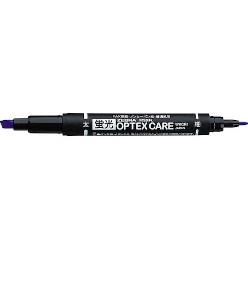 ゼブラ（ZEBRA）　蛍光オプテックスケア　WKCR1－DB　ダークブルー