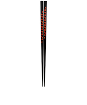 サンライフ 箸 一刻小桜 23cm 黒