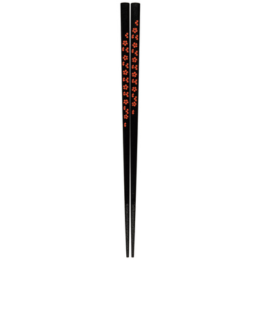 サンライフ　箸　一刻小桜　23cm　黒