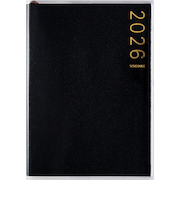 【2026年1月始まり】　高橋書店　T'pure1　B7　ウィークリーレフト　195　ブラック　月曜始まり
