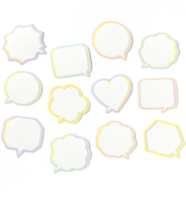 いろは出版　吹き出しメッセージシール　NATURAL　12枚入