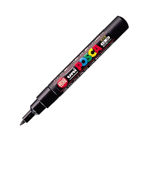 三菱鉛筆　ポスカ　極細　PC－1M　黒