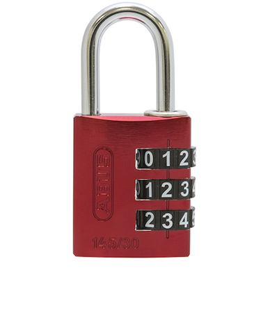 アバス（ABUS）　可変式南京錠　145BigD　30mm　レッド