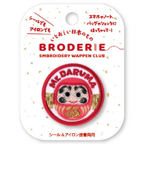 アートプリントジャパン　刺繍ワッペン　ミスターダルマ