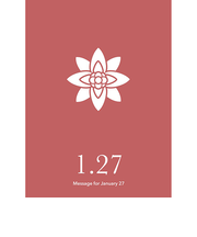 草紙堂　花結びメッセージカード　1月27日
