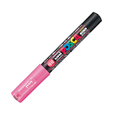 三菱鉛筆　ポスカ　極細　PC－1M　桃