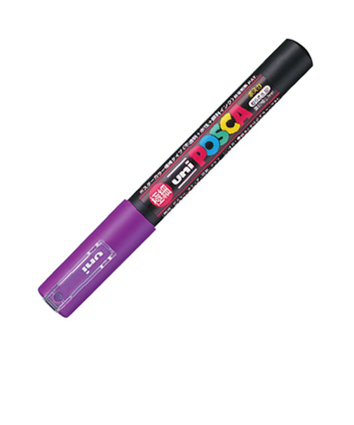 三菱鉛筆　ポスカ　極細　PC－1M　紫
