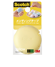 3M　スコッチ　メンディングテープ　ディスペンサー付き　810MCR　イエロー