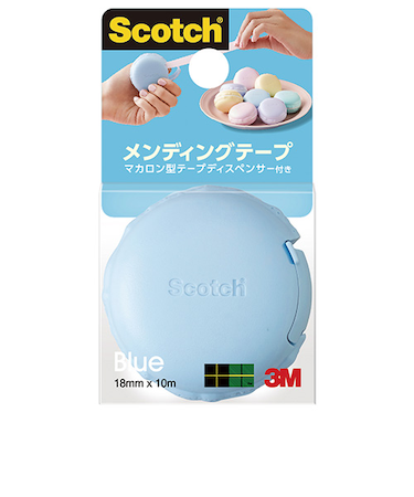 3M　スコッチ　メンディングテープ　ディスペンサー付き　810MCR　ブルー