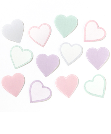 いろは出版　吹き出しメッセージシール　HEART　12枚入