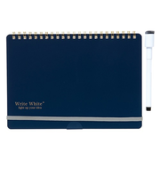 学研ステイフル　Write　White＋　ホワイトボードノート　A5　BD12014　ネイビー