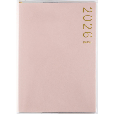 【2026年1月始まり】　高橋書店　T'pure2　B7　ウィークリーホリゾンタル　196　ピンク　月曜始まり