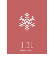 草紙堂　花結びメッセージカード　1月31日
