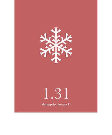 草紙堂　花結びメッセージカード　1月31日