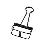 超特大　ワイヤーWクリップ　WDC－00BK　ブラック