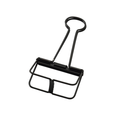 超特大　ワイヤーWクリップ　WDC－00BK　ブラック