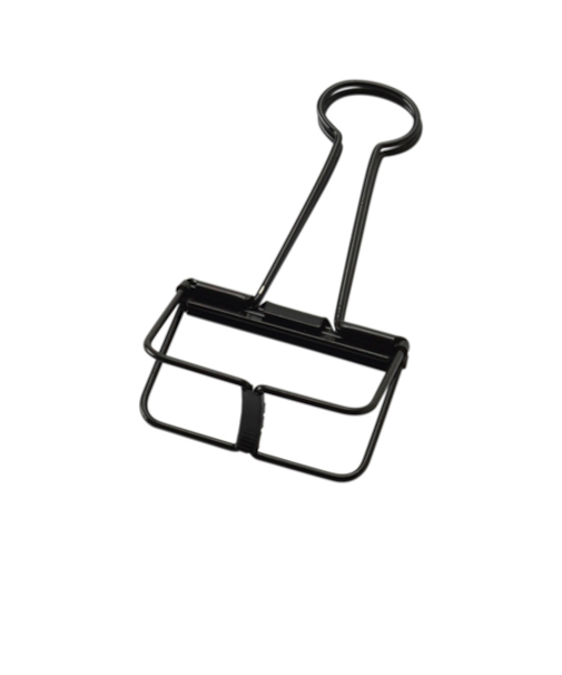 超特大　ワイヤーWクリップ　WDC－00BK　ブラック