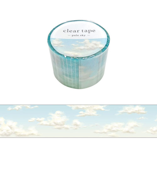 マインドウェイブ　クリアテープ　30mm幅　95129　ペールスカイ
