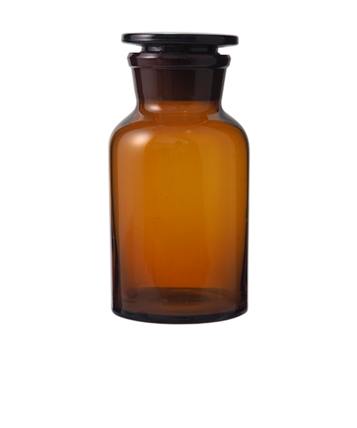 広口試薬瓶　茶　500mL