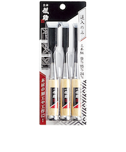 儀助（GISUKE）　追入のみ　3本組　9・15・24mm