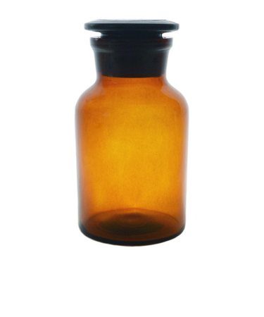 広口試薬瓶　茶　250mL