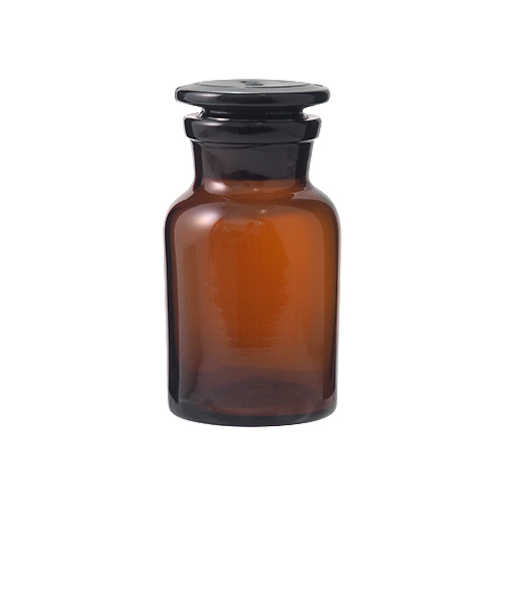 広口試薬瓶　茶　120mL