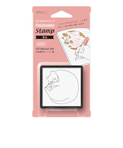 デザインフィル　ミドリ　スタンプ　浸透印　ネコ柄　35396006