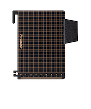 デルフォニックス（DELFONICS）　ロルバーン　ポケット付メモM用　下敷き　500530　ブラック