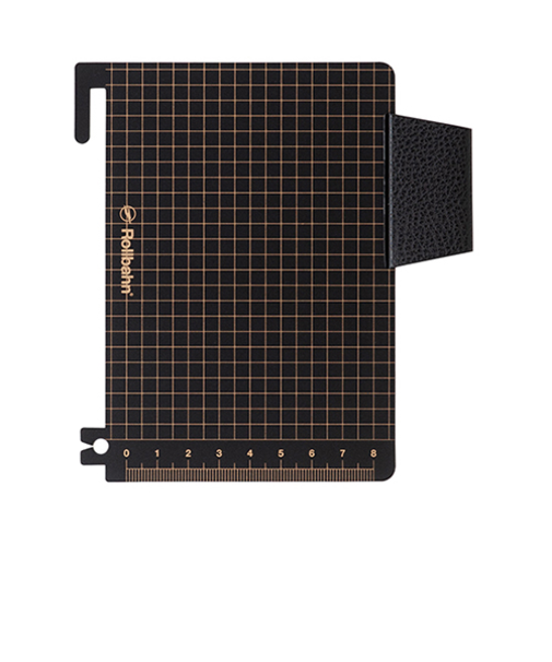 デルフォニックス（DELFONICS）　ロルバーン　ポケット付メモM用　下敷き　500530　ブラック