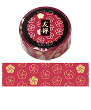 ワールドクラフト　友禅マスキングテープ　YZ-MT15-003　ねじり梅