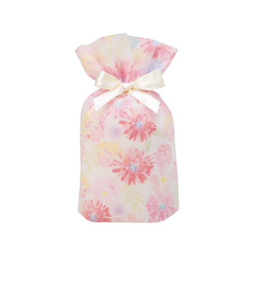 包む　巾着　グリタリングフラワー　S　T-2854-S　ピンク