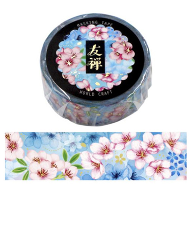 ワールドクラフト　友禅マスキングテープ　YZ-MT15-007　桜