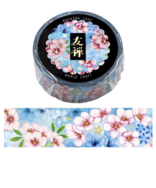 ワールドクラフト　友禅マスキングテープ　YZ-MT15-007　桜