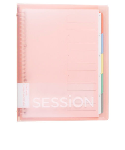 マルマン（maruman）　セッションバインダー　えんぴつで書けるダブルインデックス付き　B5　F310A－38　さくら