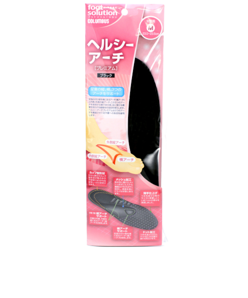 コロンブス（COLUMBUS）　ヘルシーアーチプレミアム　女性用　M　6205－1504　ブラック