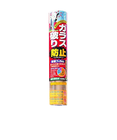 ノムラテック　ガラス破り防止防犯フィルム　透明ガラス専用　40x90cm　2枚入