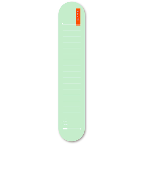 コスモテック　ウェアラブルメモ　ウェモ（wemo）　消せるタイプ　青