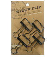 大 ワイヤーWクリップ 4P WDCP-14BK ブラック