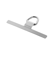 ルプラスネクスト(LEPLUS NEXT) スマートフォン(汎用) 「STRAP SHEET」 挟み込みシートステンレスタイプ シルバー