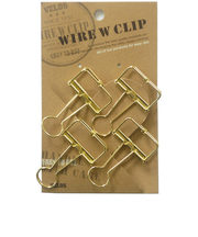 大　ワイヤーWクリップ　4P　WDCP－14GD　ゴールド