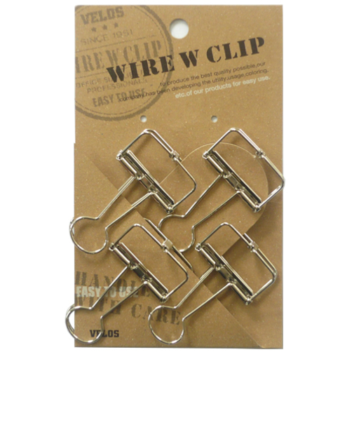 大　ワイヤーWクリップ　4P　WDCP－14SV　シルバー