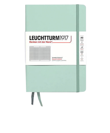 ロイヒトトゥルム1917（LEUCHTTURM1917）　ミディアム　A5　方眼　367261　ミントグリーン